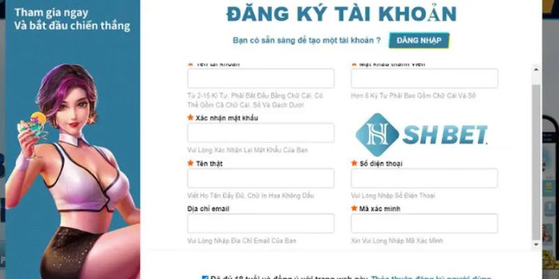 Đăng Ký Shbet - Hướng Dẫn Tạo Tài Khoản Cá Cược Thành Công 4 Hướng dẫn đăng ký thành công tài khoản Shbet